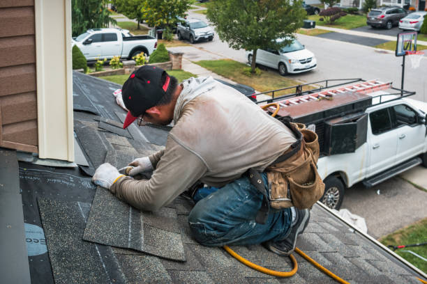 Professional Roofing technician working in Newington, VA
